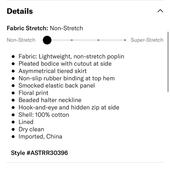 ASTR Linnea Halter Dress Beaded Top Size XS - Picture 6 of 7